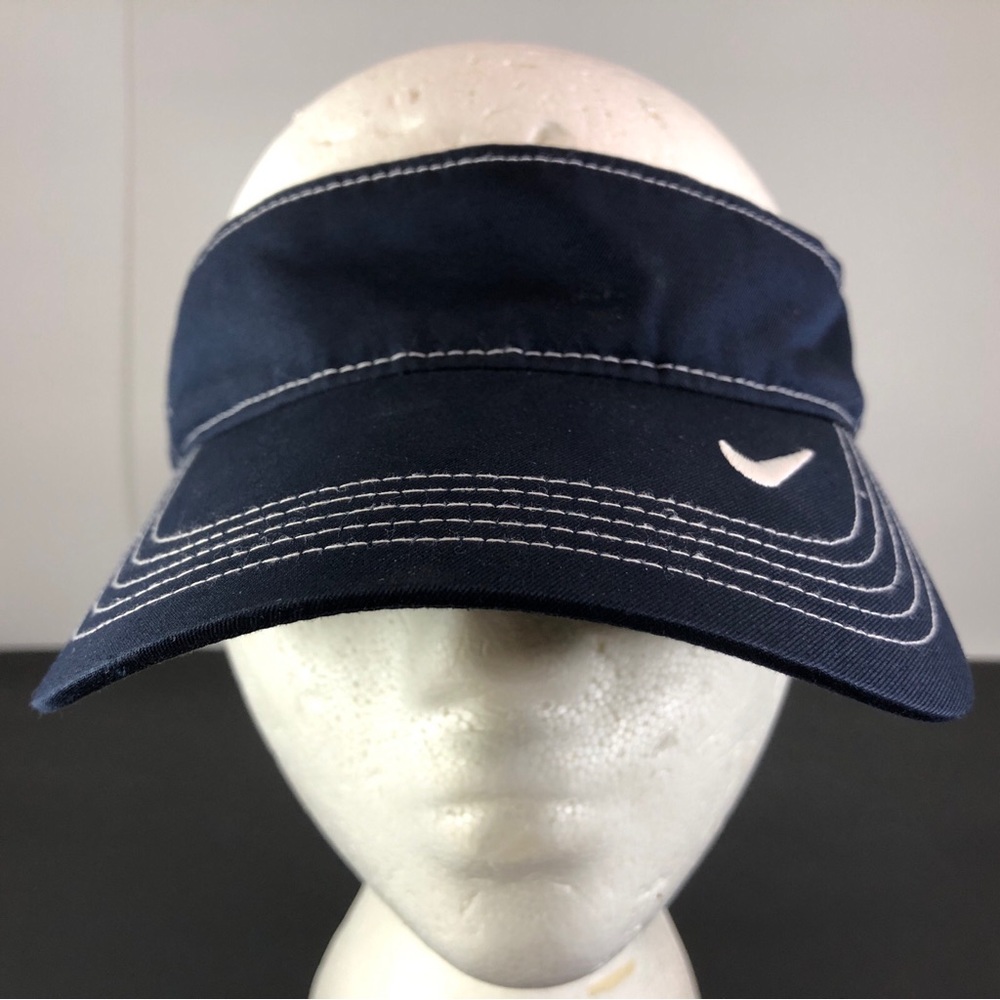 Nike Men’s Dri-Fit Golf Swoosh Navy Blue 429466-451 3 Panel Adjustable Visor OSF